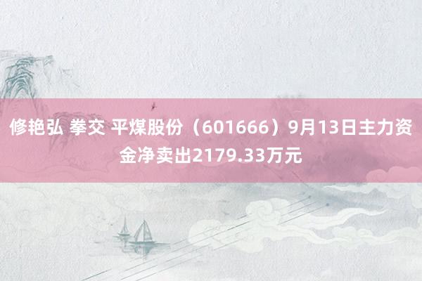 修艳弘 拳交 平煤股份（601666）9月13日主力资金净卖出2179.33万元