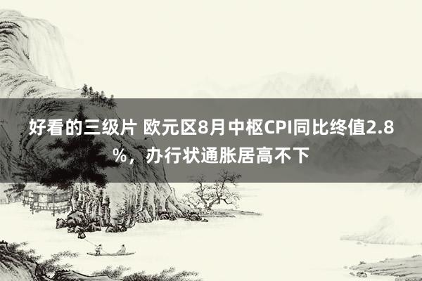 好看的三级片 欧元区8月中枢CPI同比终值2.8%，办行状通胀居高不下