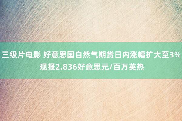 三级片电影 好意思国自然气期货日内涨幅扩大至3% 现报2.836好意思元/百万英热