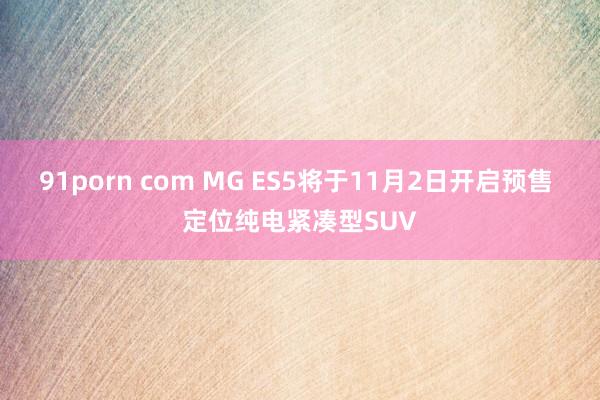 91porn com MG ES5将于11月2日开启预售 定位纯电紧凑型SUV