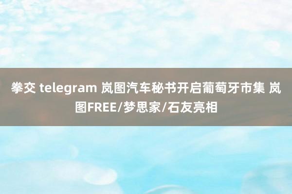 拳交 telegram 岚图汽车秘书开启葡萄牙市集 岚图FREE/梦思家/石友亮相