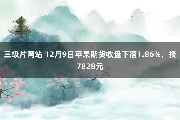 三级片网站 12月9日苹果期货收盘下落1.86%，报7828元